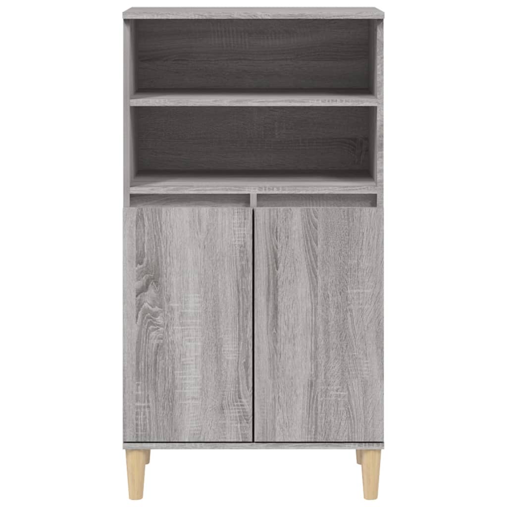 Highboard Grau Sonoma 60x36x110 cm Holzwerkstoff